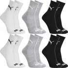 kit 6 pares meias puma cano médio alto atoalhada original