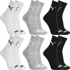 kit 6 pares meias puma cano médio alto atoalhada original