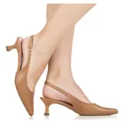 sapato feminino gigil scarpin slingback bico fino elegante