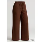 calça feminina alfaiataria wide leg social pantalona