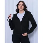 casaco de moletom flanelado com ziper inverno frio bolso