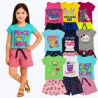 kit 10 peças de roupa conjunto infantil menina = 5 conjuntos cor menina / 3 anos