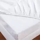 lençol avulso c/elástico queen 600 fios 100% algodão egípcio cor branco