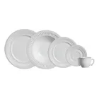 aparelho de jantar 20 peças branco poppy de cerâmica scalla cerâmica