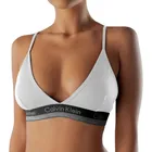 top sutiã calvin klein soft cotton sem bojo decote v nadador