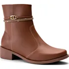 bota feminina lumiss cano curto rasteira montaria strass