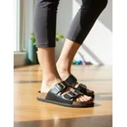 sandalia feminina fivela birken papete lançamento beira rio