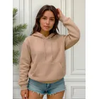 moletom feminino canguru liso com capuz blusa de frio casaco