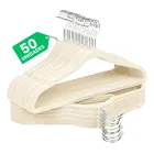 kit cabides veludo de roupa antideslizante slim adulto 50 un