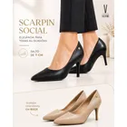 sapato scarpin vizzano salto baixo executivo premium 7cm