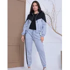 conjunto moletom frio calça blusa canguru zíper moda inverno