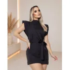 vestido feminino curto alfaiataria elegante fashion tubinho