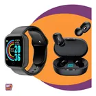 relógio digital smartwatch gotwire? pro com fone de ouvido bluetooth para android e ios preto