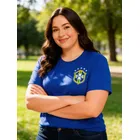 Ponto Com e Você blusa plus size feminina brasil copa do mundo tshirt