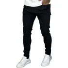 Ponto Com e Você calça skinny preta masculina jeans com elastano lycra
