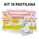 kit 10 pastilhas cloro estabilizado 200g 3 em 1 genco t 200
