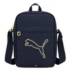 bolsa transversal puma plus portable unissex azul escura lisa níquel