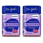 pacote x2 suplementos em gomas dr good e fini melatonina auxílio para dormir