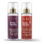 Ponto Com e Você kit 2x body splash 200ml ( ameixa negra + cereja & avelã ) belkit