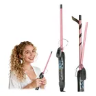 Ponto Com e Você modelador de cachos brisabras 9mm cerâmica revestimento lcd 230°c rosa bivolt duplo