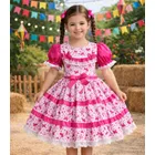 vestido festa junina borboleta são joão infantil quadrilha