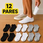 kit 12 pares meia soquete cano curto unissex adulto premium
