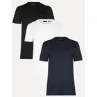 Ponto Com e Você kit camisetas aramis preta/branca/azul marinho original