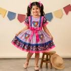 vestido festa junina infantil menina florido arraia caipira