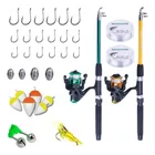 Ponto Com e Você kit 2 varas de pesca com molinete ultra light completo linha