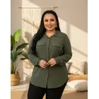 Ponto Com e Você blusa feminina camisa social casual manga longa plus siz top