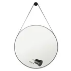 espelho para banheiro decorativo redondo 60cm com suporte