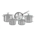 electrolux jogo de panelas em inox com 5 peças design com fundo triplo