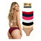 Ponto Com e Você kit 10 calcinhas 100% algodão premium envio rápido